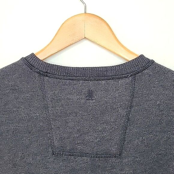 G.H. BASS & CO Men's Gray Long Sleeve Crew Neck Pullover Sweater size L Vintage - Picture 7 of 11